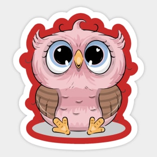 Owl Desing Gift Sticker